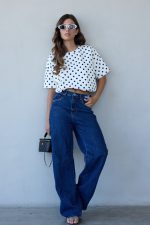 ⁦חולצה נקודות קרופ בלון⁩ – תמונה ⁦8⁩