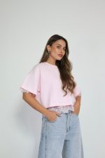 ⁦חולצה שילוב תחרה⁩ – תמונה ⁦27⁩