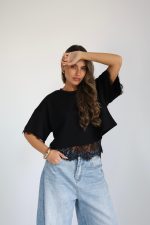 ⁦חולצה שילוב תחרה⁩ – תמונה ⁦18⁩