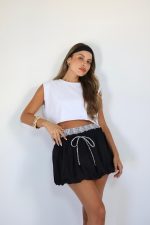 ⁦חצאית בלון שילוב משבצות⁩ – תמונה ⁦20⁩