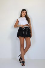⁦חצאית בלון שילוב משבצות⁩ – תמונה ⁦22⁩