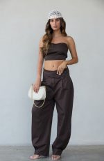 ⁦חליפת טופ מכנס בלון כפתורים⁩ – תמונה ⁦6⁩