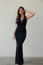 ⁦שמלת מקסי שילוב תכשיט⁩ – תמונה ⁦2⁩