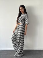 ⁦חליפת קרופ פסים⁩ – תמונה ⁦2⁩