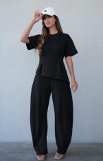 ⁦חליפת חולצה אי סימטרי בלון⁩ – תמונה ⁦4⁩