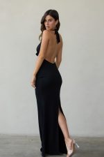 ⁦שמלת מקסי שילוב תכשיט⁩ – תמונה ⁦6⁩