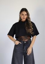 ⁦קרופ שילוב תחרה⁩ – תמונה ⁦3⁩