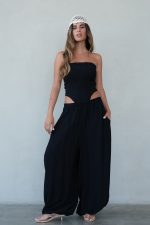 ⁦חליפת פשתן מכנס בלון⁩ – תמונה ⁦3⁩