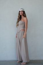⁦חליפת פשתן מכנס בלון⁩ – תמונה ⁦2⁩