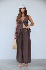 ⁦חליפת מלמלה קשירה בגב⁩ – תמונה ⁦4⁩