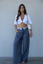 ⁦מכנס קיפול שילוב תחרה⁩ – תמונה ⁦4⁩