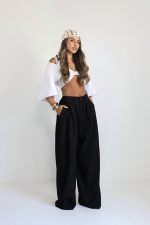 ⁦מכנס פשתן שרוך⁩ – תמונה ⁦2⁩