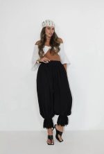 ⁦מכנס שילוב תחרה⁩ – תמונה ⁦4⁩