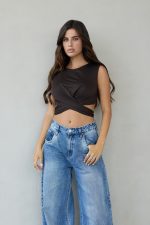 ⁦חולצה קשירות גב פתוח⁩ – תמונה ⁦5⁩