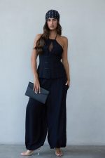 ⁦חליפת קולר כפתור מיוחד⁩ – תמונה ⁦4⁩