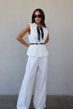 ⁦חליפה מכנס חגורה מטפחת⁩ – תמונה ⁦2⁩