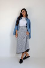 ⁦חצאית משבצות פרקל⁩ – תמונה ⁦2⁩