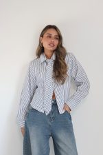 ⁦מכופתרת פסים עניבה⁩ – תמונה ⁦2⁩