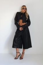 ⁦ג׳קט ניילון קרופ כיווץ⁩ – תמונה ⁦4⁩