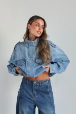 ⁦ג׳קט ג׳ינס כיווץ⁩ – תמונה ⁦2⁩