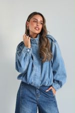 ⁦ג׳קט ג׳ינס כיווץ⁩ – תמונה ⁦3⁩
